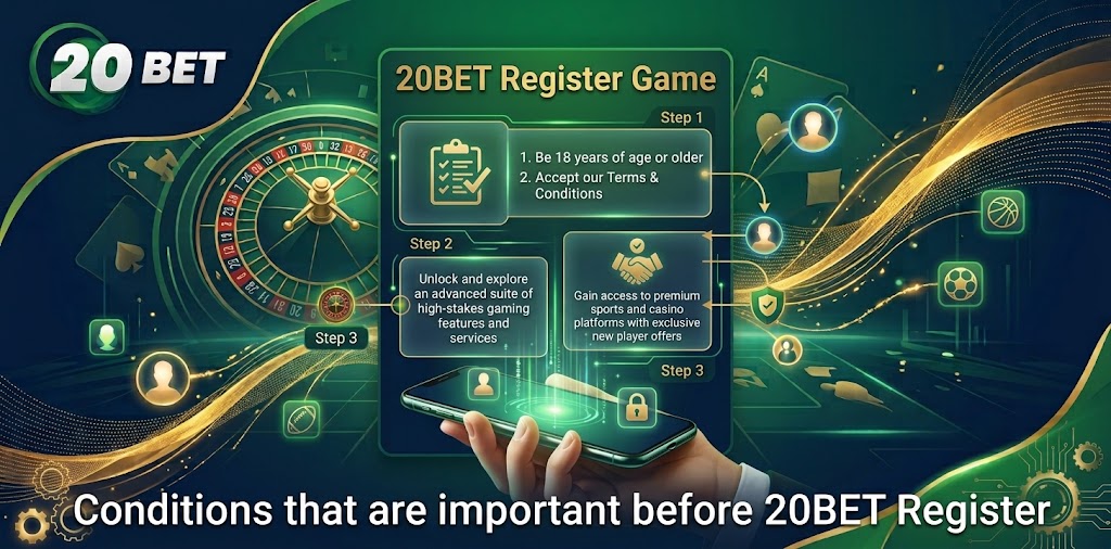 Conditions that are important before 20BET Register