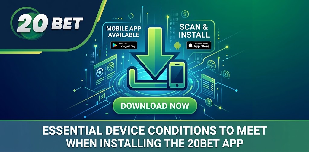 Essential device conditions to meet when installing the 20BET app