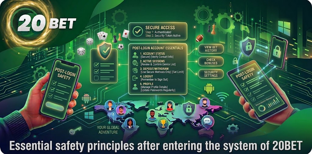 Essential safety principles after entering the system of 20BET