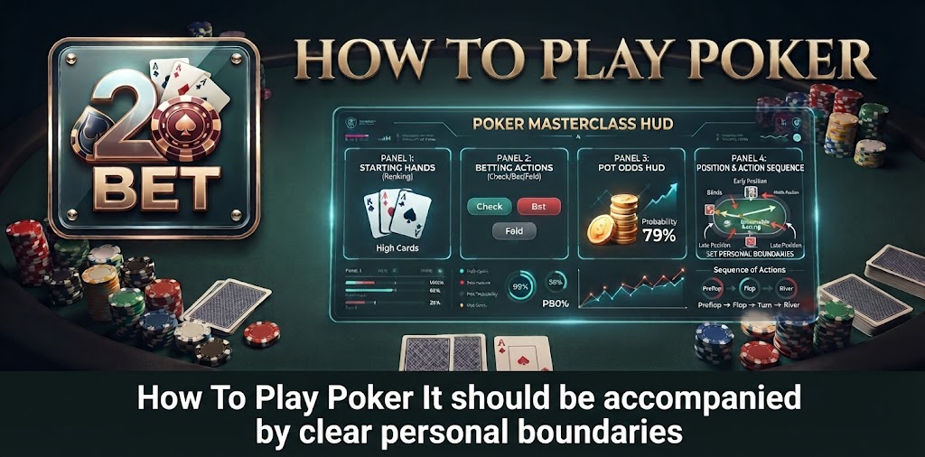 How To Play Poker It should be accompanied by clear personal boundaries