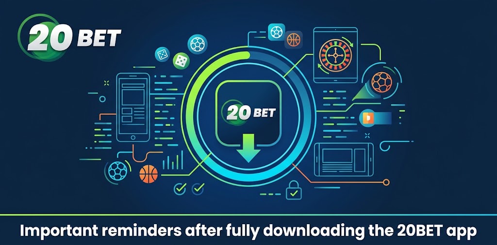 Important reminders after fully downloading the 20BET app