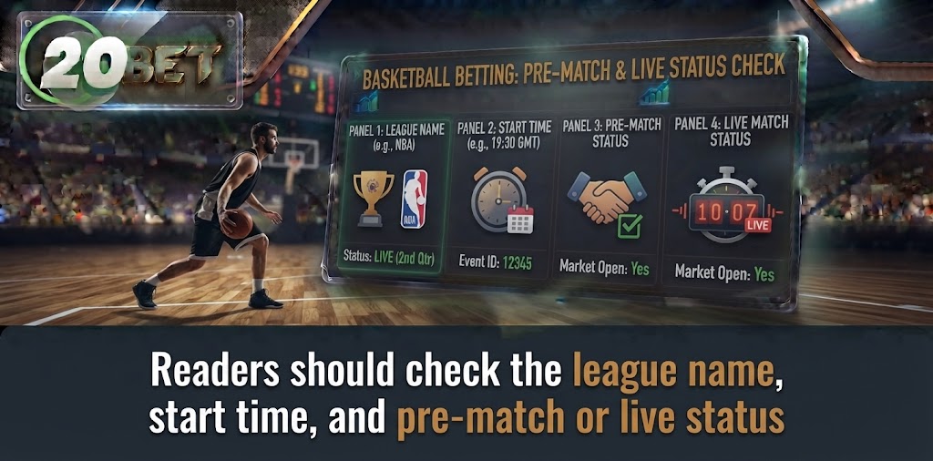 Readers should check the league name, start time, and pre-match or live status